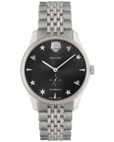 Gucci Swiss Automatic G-timeless Stainless Steel Bracelet Watch 40mm - Metallic