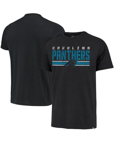 '47 '47 Carolina Panthers Team Stripe T-shirt - Black