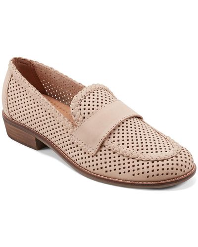 Earth Evvie Round Toe Slip-on Casual Loafers - Brown