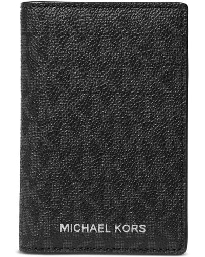 Michael Kors Signature Folding Card Case - Black