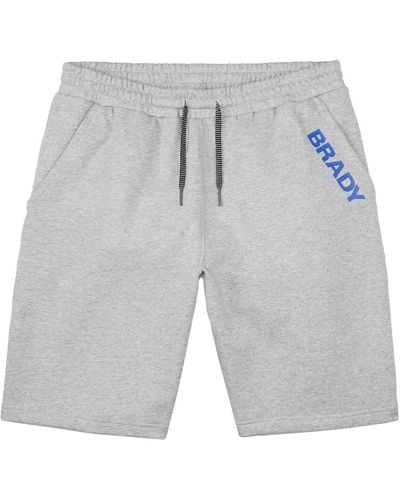 Brady Wordmark Fleece Shorts - Gray