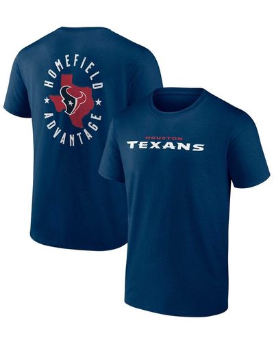 Profile Houston Texans Big And Tall Two-sided T-shirt - Blue