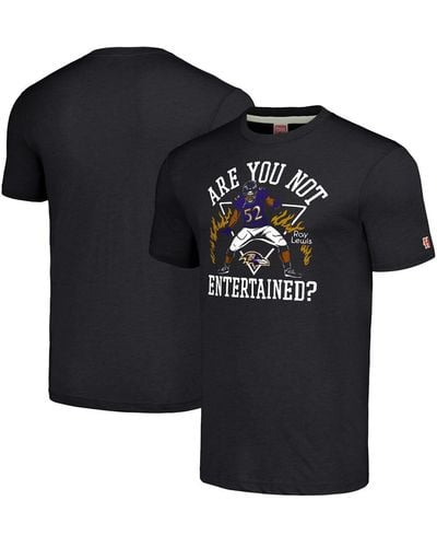 Homage Ray Lewis Baltimore Ravens Retired Player Caricature Tri-blend T-shirt - Black