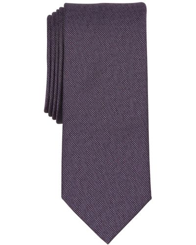 BarIII Cobbled Solid Tie - Purple
