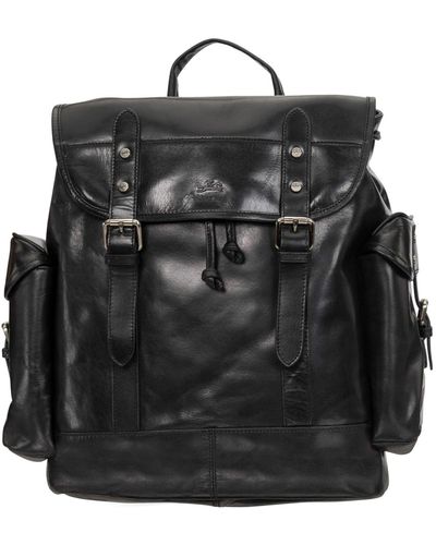 Mancini Buffalo Backpack For 15.6" Laptop And Tablet - Black
