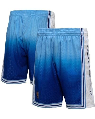 Utah Jazz Mitchell & Ness Hardwood Classic Reload Swingman Shorts - Blue 