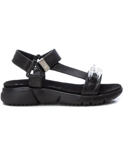 Xti Flat Sandals By - Black