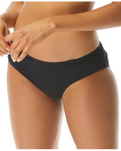 Coco Reef Ruched Hipster Bikini Bottoms - Black
