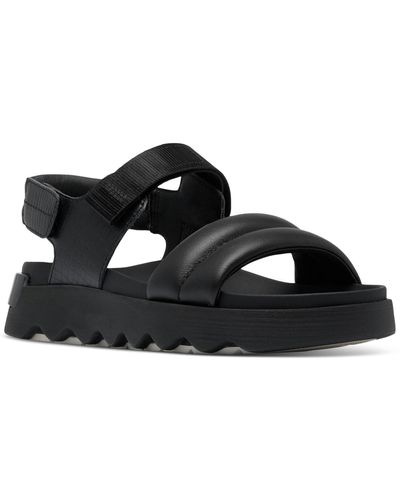 Sorel Viibe Ankle-strap Slingback Sport Sandals - Black