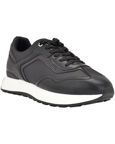 Calvin Klein Clark Lace Up Casual Sneakers - Black