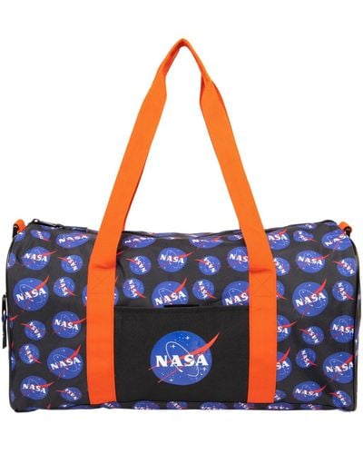NASA Travel Logo Basic Duffle Bag - Blue