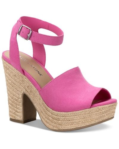Sun & Stone Sun + Stone Fey Espadrille Platform Sandals - Pink