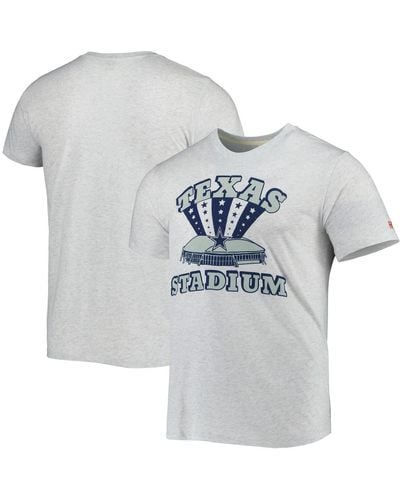 Homage Dallas Cowboys Texas Stadium Tri-blend T-shirt - Gray