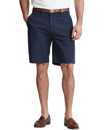Polo Ralph Lauren Big & Tall Stretch Classic-fit Chino Shorts - Blue