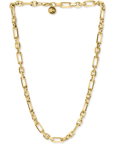 Effy Open Oval Link 22" Chain Necklace In 14k Gold-plated Sterling Silver - Metallic