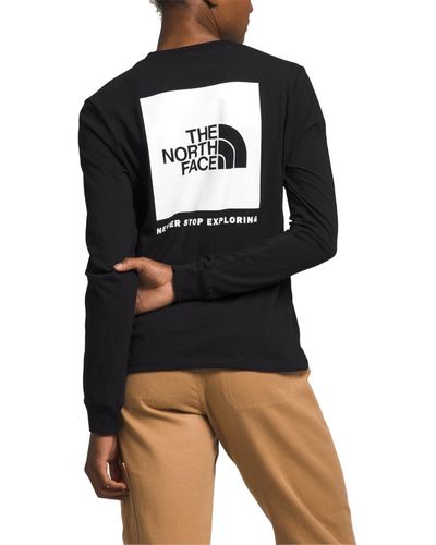 The North Face Long-sleeve Box Logo T-shirt - Black