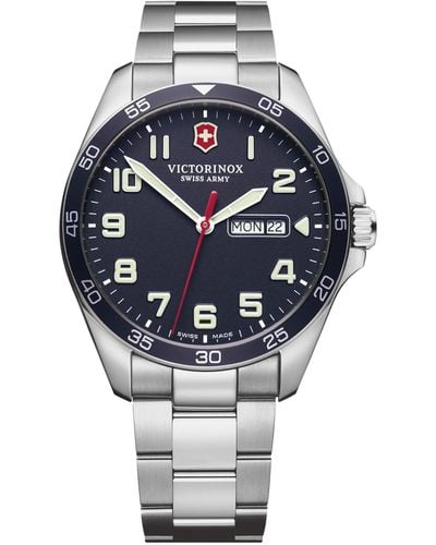 Victorinox Fieldforce Stainless Steel Bracelet Watch 42mm - Gray