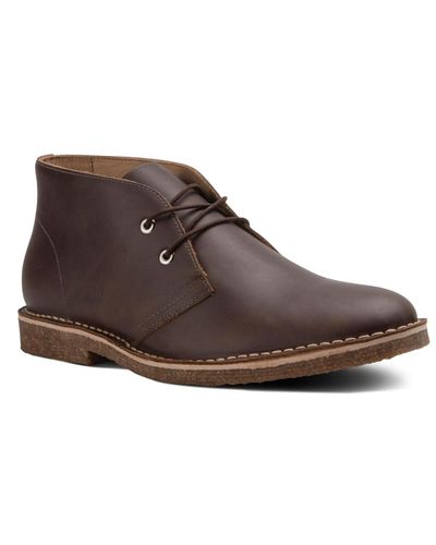 Blake McKay Toby Casual Two-eye Desert Chukka Boots With Crepe Sole - Brown