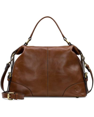 Patricia Nash Leather Elanor Elanor Belted Bucket Crossbody 