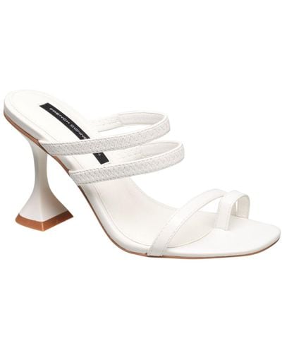 French Connection Bridge Heeled Sandals - White