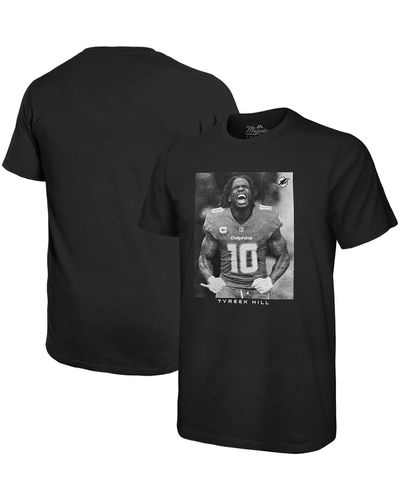 Majestic Threads Tyreek Hill Miami Dolphins Oversized Player Image T-shirt - Black