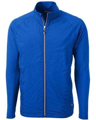 Cutter & Buck Adapt Eco Knit Hybrid Recycled Full Zip Jacket - Blue