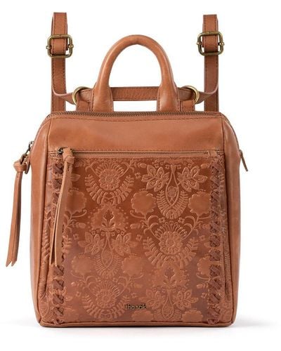 The Sak Loyola Convertible Small Leather Backpack - Brown