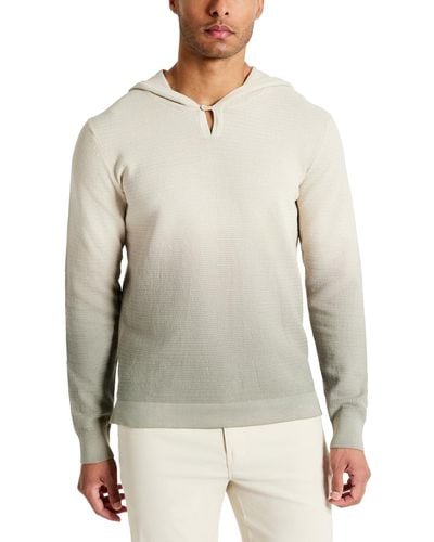Kenneth Cole 4-way Stretch Die-dyed Hooded Sweater - Gray