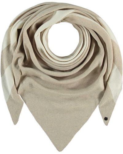 Fraas Striped Triangle Wrap - Natural
