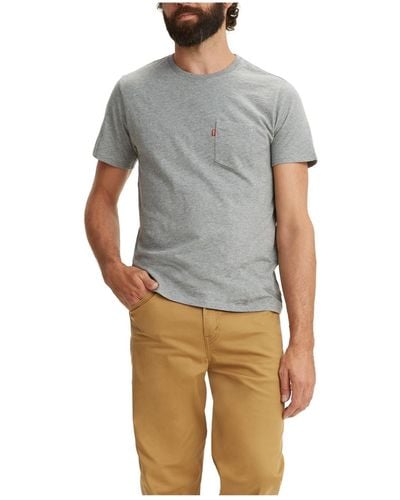 Levi's Classic Pocket Short Sleeve Crewneck T-shirt - Gray