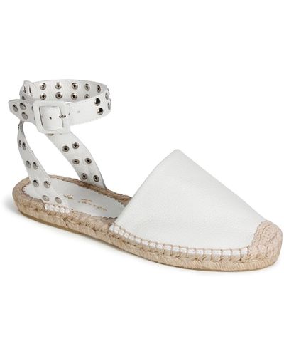 Paula Torres Ava Espadrille Flat Sandals - White