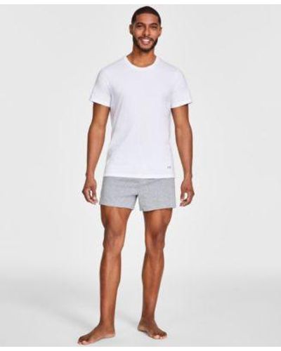 Gap 3 Pk. Solid Cotton Crewneck T Shirts 3 Pk. Slim Fit Loose Knit Cotton Boxers - White
