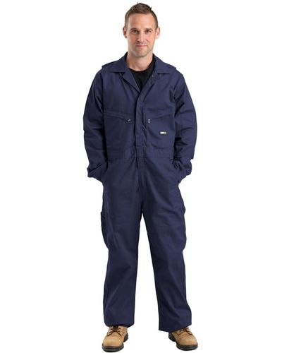 Bernè Big & Tall Flame Resistant Unlined Coverall - Blue