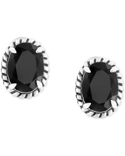 Effy Effy Onyx Oval Stud Earrings - Black