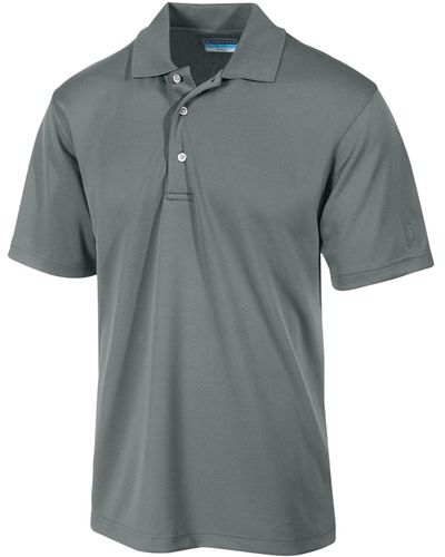PGA TOUR Airflux Solid Golf Polo Shirt - Gray