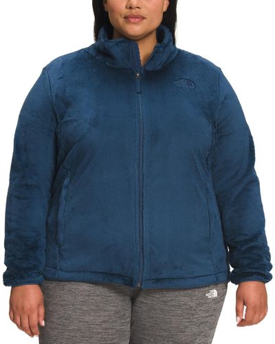 The North Face Plus Size Osito Fleece Zip-front Jacket - Blue