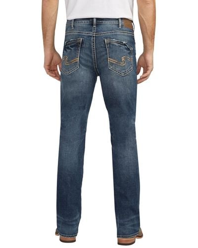 Silver Jeans Co. Craig Classic Fit Bootcut Jeans - Blue
