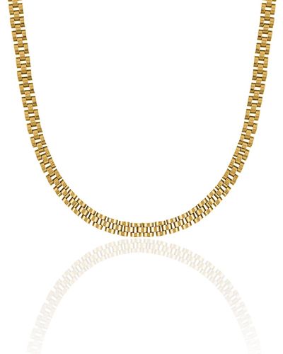 OMA THE LABEL Timepiece Necklace - Metallic