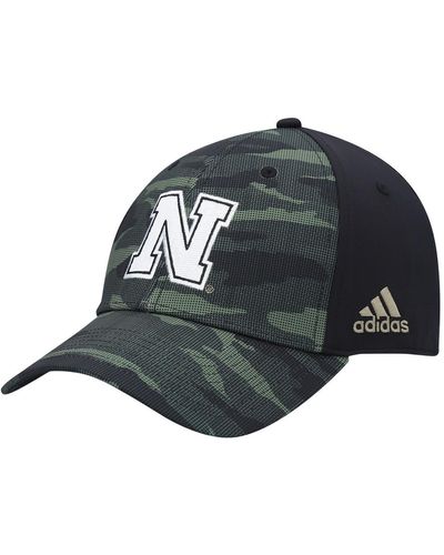 adidas Nebraska Huskers Military-inspired Appreciation Flex Hat - Gray