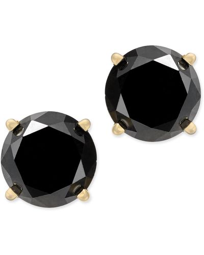 Macy's Black Diamond Stud Earrings (2 Ct. T.w.