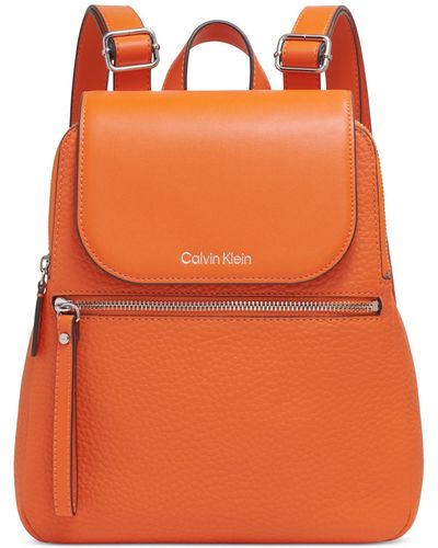 Calvin Klein Garnet Triple Compartment Backpack - Orange