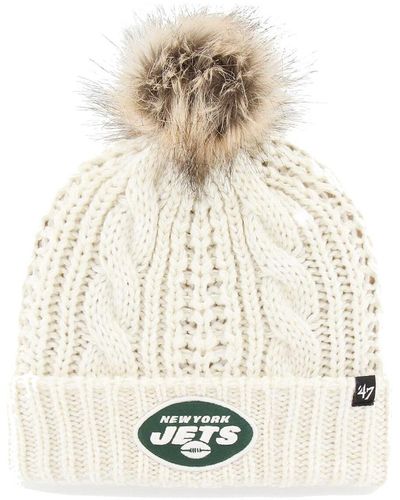 '47 New York Jets Meeko Cuffed Knit Hat - White