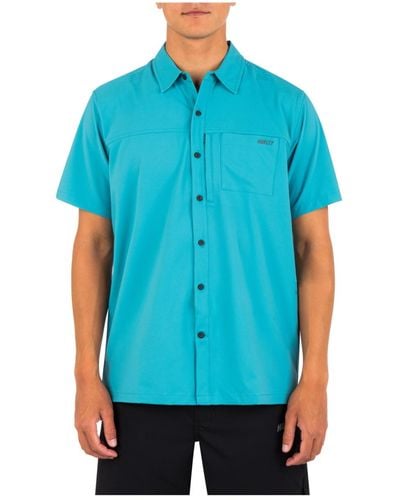 Hurley H2o-dri Rincon Sierra Short Sleeve Shirt - Blue