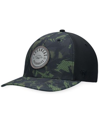 Top Of The World Arkansas Razorbacks Oht Military Appreciation Camo Render Flex Hat - Green
