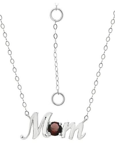 Giani Bernini Crystal Birth Month "mom" Pendant Necklace - Black