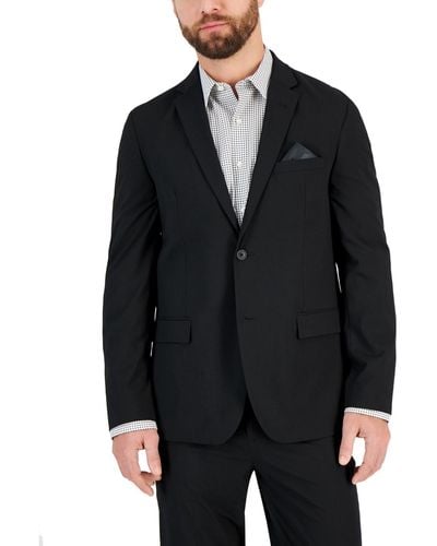 Vince Camuto Slim-fit Spandex Super-stretch Suit Jacket - Black