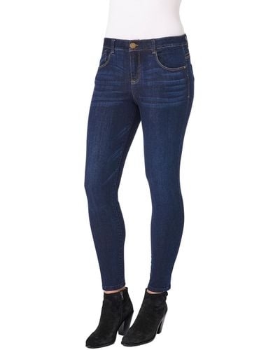 Democracy Modern Ab Solution High Rise Ankle Jeans - Blue