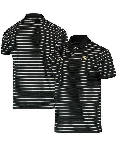 Men's Pittsburgh Pirates Nike Black/Gray Home Plate Striped Polo