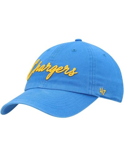 '47 '47 Powder Los Angeles Chargers Vocal Clean Up Adjustable Hat - Blue
