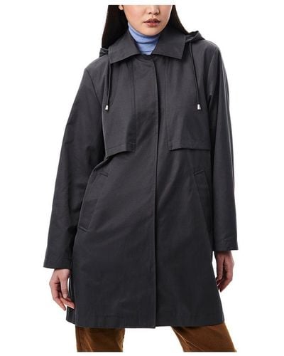 Bernardo Technical Hooded Raincoat - Blue